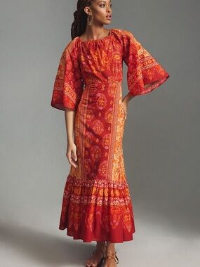 FARM RIO Combuco Cutout Maxi Dress  Large